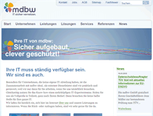 Tablet Screenshot of mdbw.de